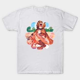 giant tiger retro comic vintage T-Shirt